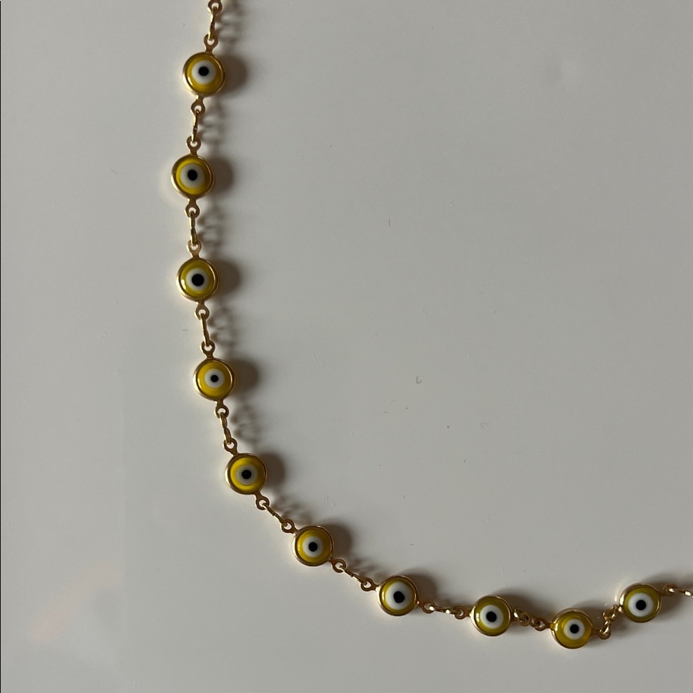 Gold Evil Eye Necklace